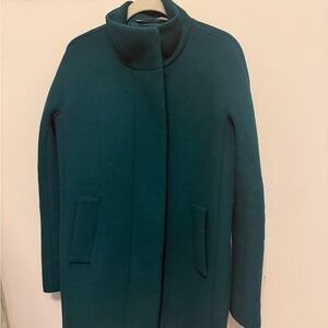 J. Crew Deep Green Wool Coat